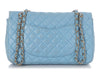 Chanel Medium Blue Quilted Lambskin Valentine Heart Charms Bag