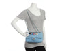 Chanel Medium Blue Quilted Lambskin Valentine Heart Charms Bag