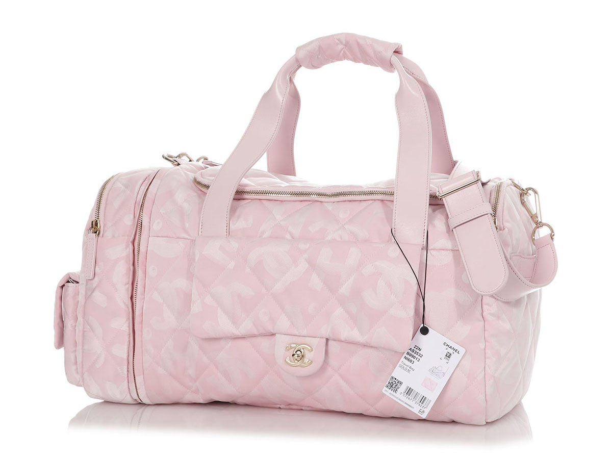 Chanel Pink Nylon Coco Neige Two-in-One Duffle/Backpack