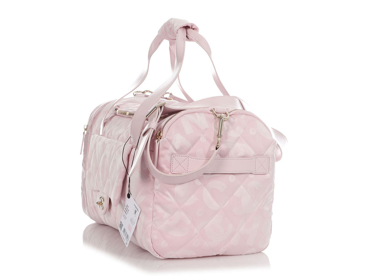 Chanel Pink Nylon Coco Neige Two-in-One Duffle/Backpack