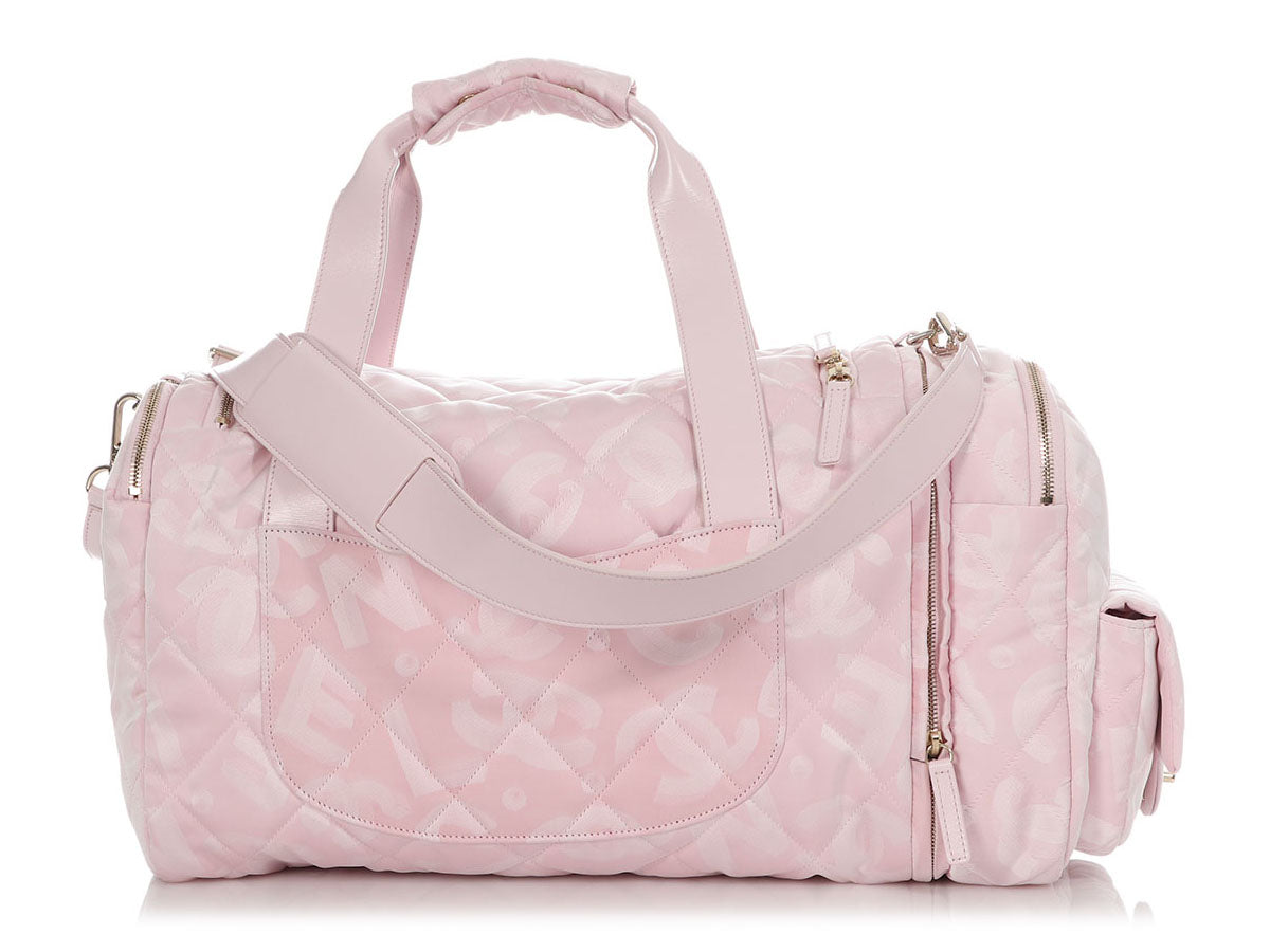 Chanel Pink Nylon Coco Neige Two-in-One Duffle/Backpack by Ann's Fabulous Finds