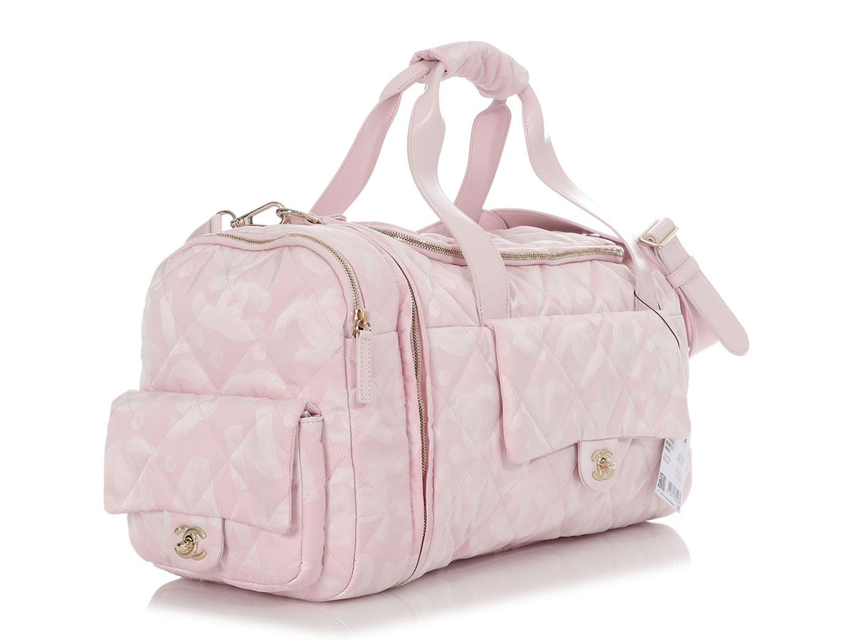 Chanel Pink Nylon Coco Neige Two-in-One Duffle/Backpack by Ann's Fabulous Finds