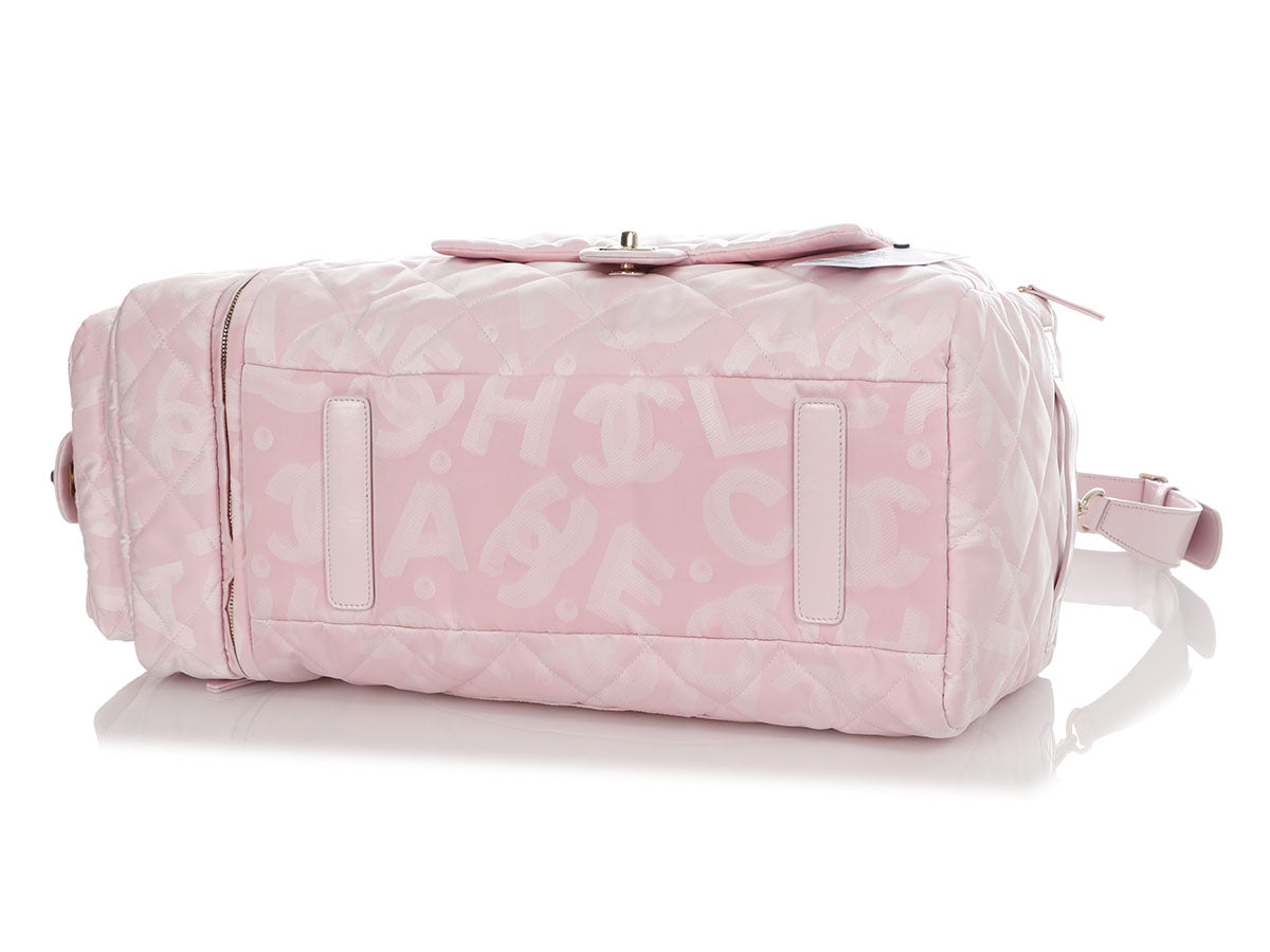 Chanel Pink Nylon Coco Neige Two-in-One Duffle/Backpack by Ann's Fabulous Finds