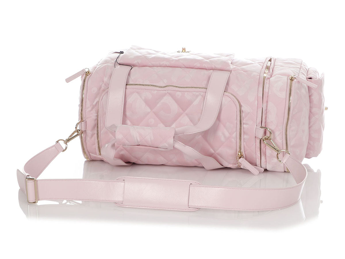 Chanel Pink Nylon Coco Neige Two-in-One Duffle/Backpack