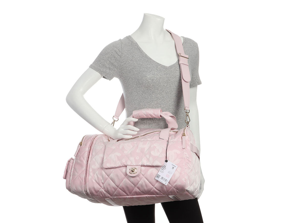 Chanel Pink Nylon Coco Neige Two-in-One Duffle/Backpack by Ann's Fabulous Finds