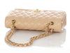 Chanel Medium/Large Beige Quilted Caviar Classic Double Flap