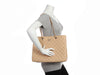 Chanel Large Light Beige Quilted Caviar Shopper