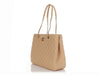 Chanel Large Light Beige Quilted Caviar Shopper