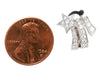 Chanel 18K White Gold Comète Etoile Filante Diamond Pierced Earrings