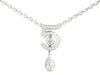 Chanel 18K White Gold Diamond Eternal No. 5 Pendant Necklace
