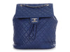 Chanel Small Blue Quilted Lambskin Urban Spirit Backpack