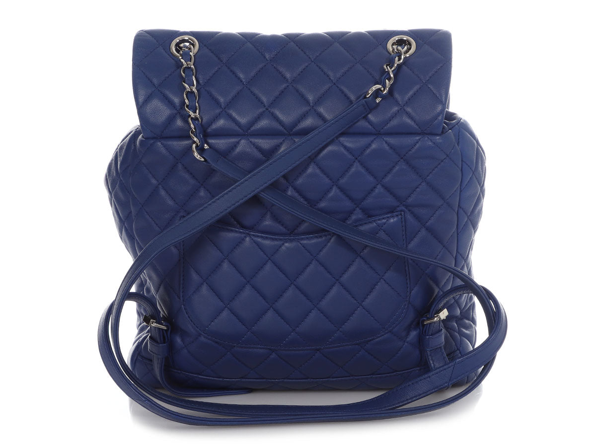 Chanel Small Blue Quilted Lambskin Urban Spirit Backpack by Ann's Fabulous Finds