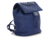 Chanel Small Blue Quilted Lambskin Urban Spirit Backpack