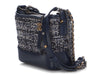 Chanel Small Tweed and Blue Leather Gabrielle