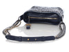 Chanel Small Tweed and Blue Leather Gabrielle