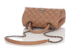 Chanel Caramel Quilted Caviar Mini Coco Handle