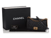 Chanel Old Medium Black Quilted Caviar Boy Bag