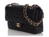 Chanel Medium/Large Black Quilted Caviar Classic Double Flap