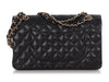 Chanel Medium/Large Black Quilted Caviar Classic Double Flap