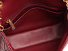 Chanel Mini Burgundy Quilted Lambskin Coco de Toi Heart Chain Square Flap