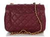Chanel Mini Burgundy Quilted Lambskin Coco de Toi Heart Chain Square Flap