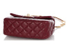 Chanel Mini Burgundy Quilted Lambskin Coco de Toi Heart Chain Square Flap