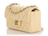Chanel Mini Light Yellow Quilted Calfskin Classic