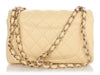 Chanel Mini Light Yellow Quilted Calfskin Classic