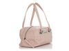 Chanel Vintage Pink/Light Beige Chocolate-Bar Quilted Caviar LAX Bowler Bag