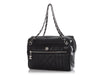 Chanel Vintage Black Perforated Deerskin Camera Bag