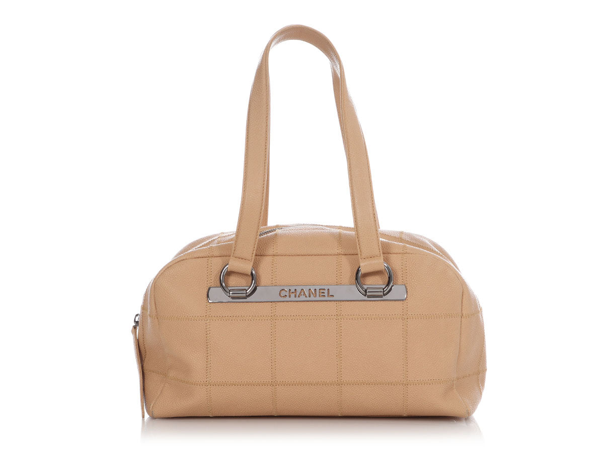 Chanel Tan Caviar LAX Bag - Ann's Fabulous Closeouts