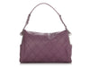 Chanel Vintage Purple Part-Quilted Lambskin Ultimate Soft Hobo