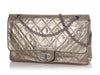 Chanel Bronze Quilted Distressed Metallic Calfskin Reissue 227