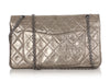 Chanel Bronze Quilted Distressed Metallic Calfskin Reissue 227