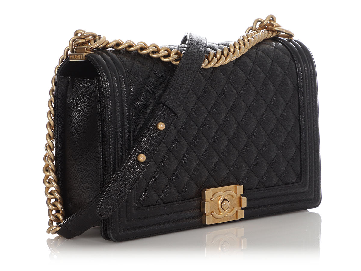 Classic Style Genuine Leather Twist Lock Bag Quilted Elegant