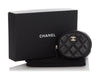 Chanel Black Quilted Caviar Oval Coin Purse