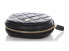 Chanel Black Quilted Caviar Oval Coin Purse