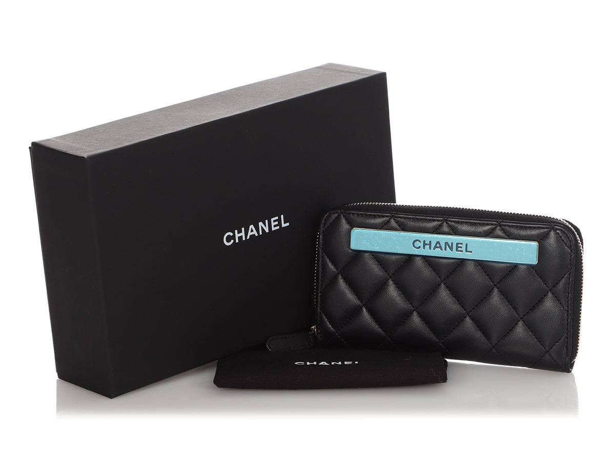 Chanel Small Black Quilted Lambskin Trendy CC Zipped Wallet by Ann's Fabulous Finds