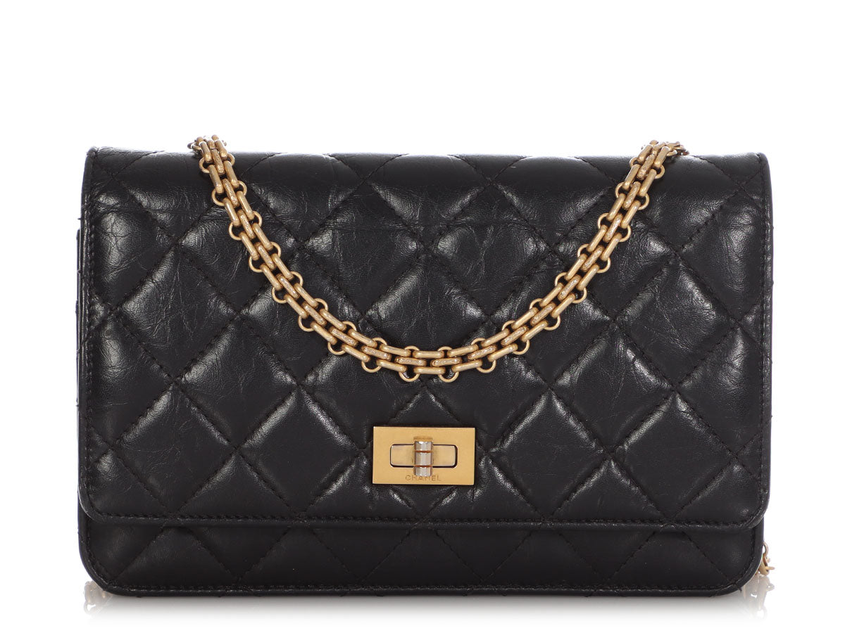 Buy Chanel Wallet on Chain Quilted Caviar Black 2193401