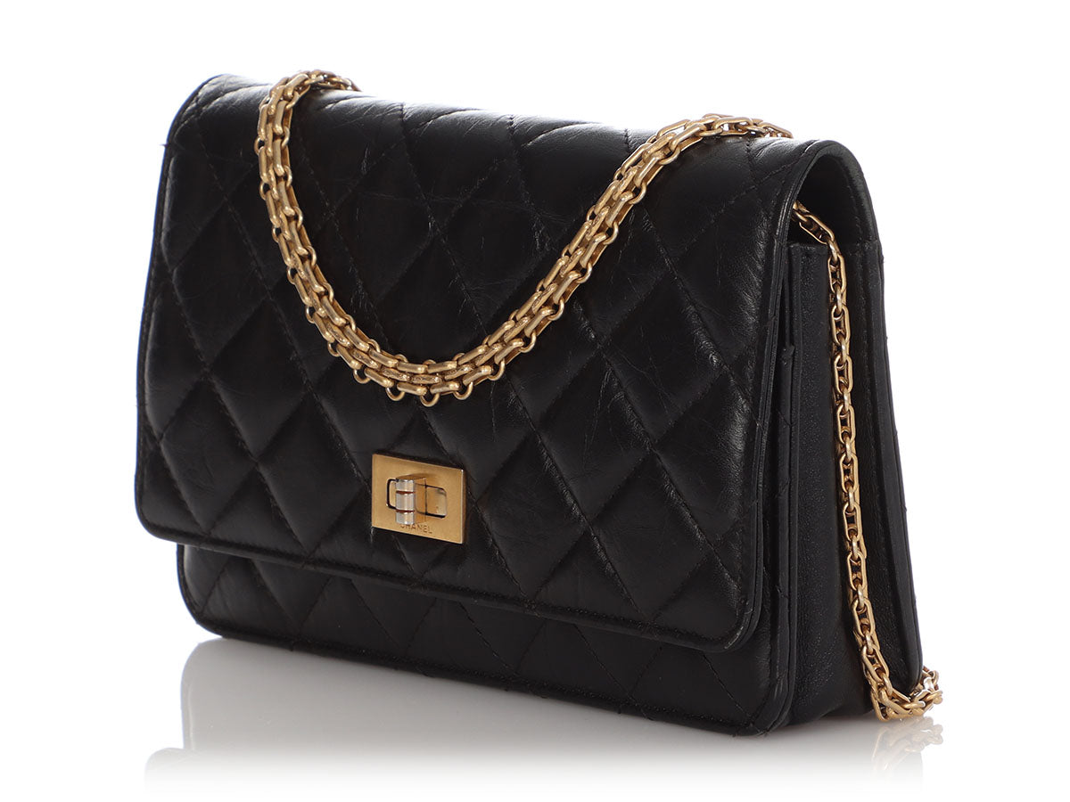 Chanel Reissue Wallet On Chain WOC So Black Aged Calfskin Black Hardwa –  Madison Avenue Couture