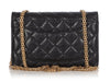 Chanel Black Quilted Distressed Calfskin Reissue Wallet on Chain WOC