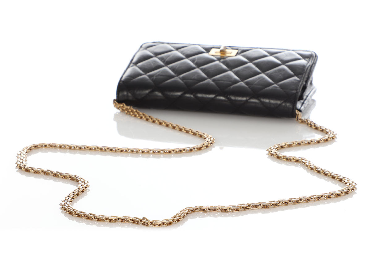 Chanel Black Quilted Caviar Wallet On Chain WOC