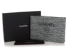 Chanel Large Charcoal Raffia Deauville Pouch