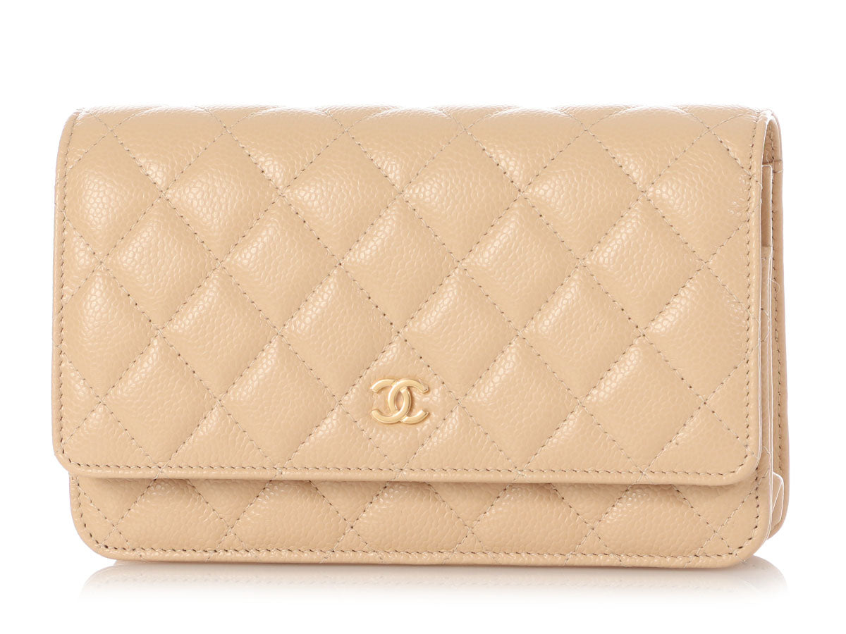 Chanel Mini Iridescent Purple Quilted Lambskin Wallet on a Chain WOC -  Ann's Fabulous Closeouts