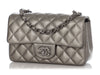 Chanel Mini Ruthenium Quilted Lambskin Rectangular Classic