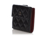 Chanel Black Quilted Caviar Flap Wallet