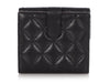 Chanel Black Quilted Caviar Flap Wallet