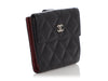 Chanel Black Quilted Caviar Flap Wallet