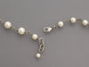 Chanel Long White Pearls with Crystal Logos Classic Necklace