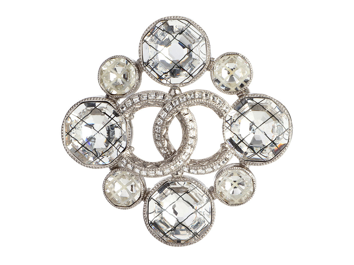 Cc pin & brooche Chanel Silver in Metal - 19933282